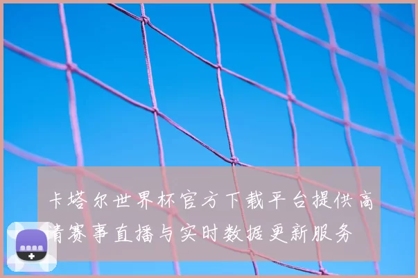 卡塔尔世界杯官方下载平台提供高清赛事直播与实时数据更新服务